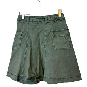 Anthropologie Utility Flare mini cargo Skirt cotton women’s size 2